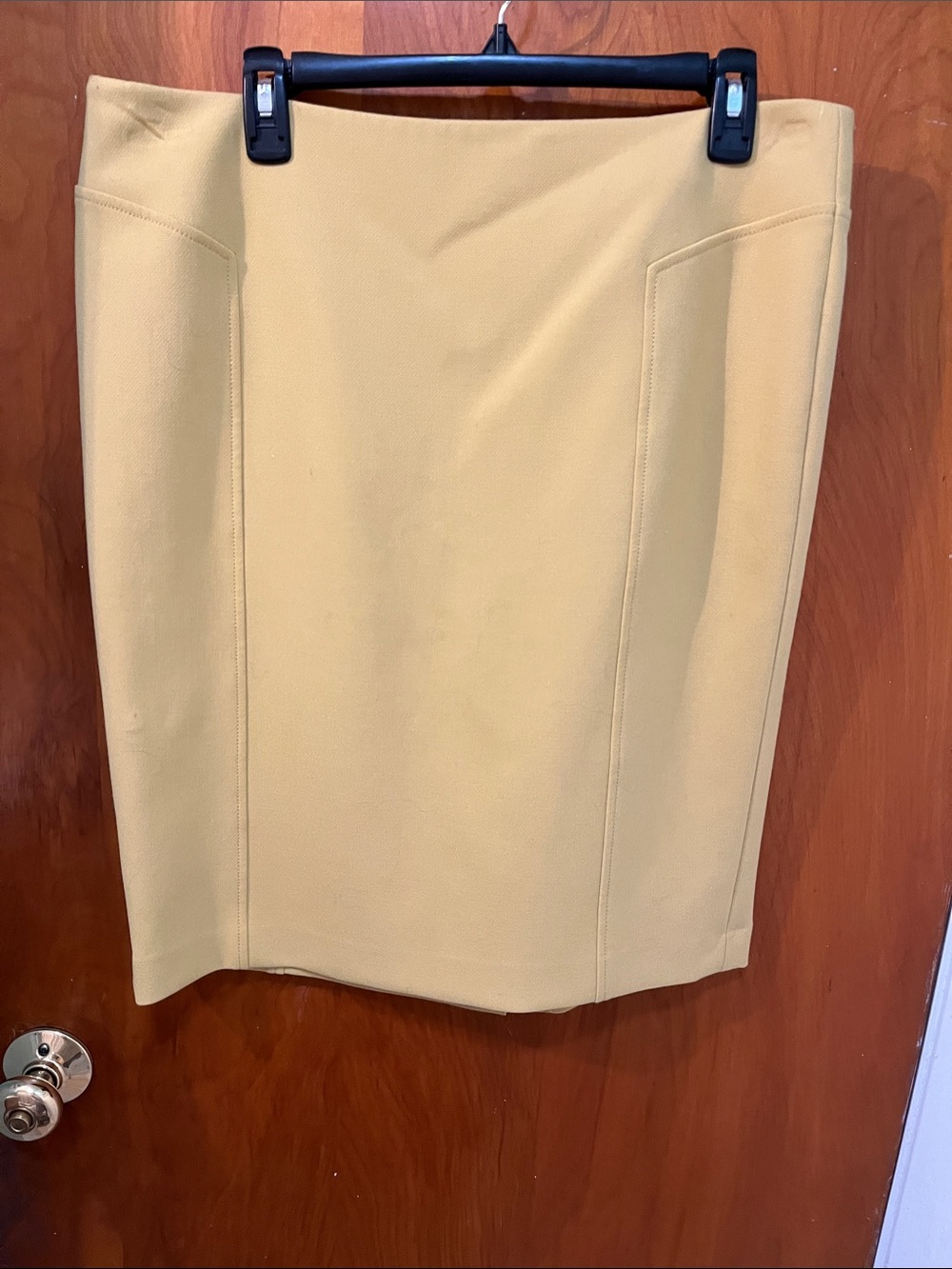 Halogen Mustard Yellow Pencil Skirt